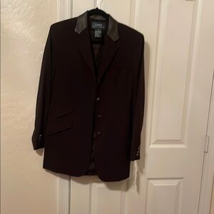 Lauren Ralph Lauren Brown Blazer Classic Design
